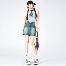 批发实拍高品质辣妹复古爆款短裙安全裤 高弹力四个色 短裙XS-2XL