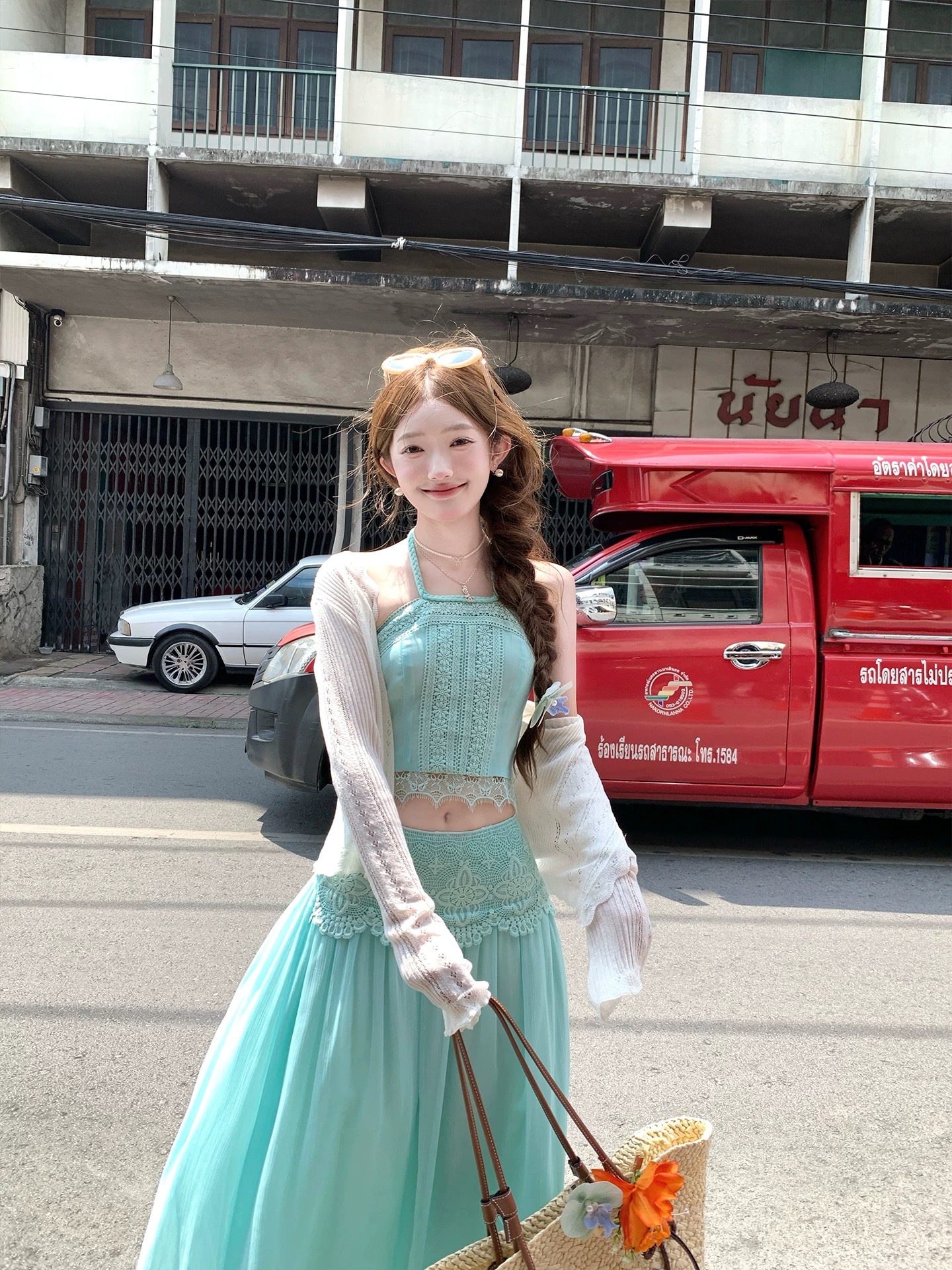 acaine3 23 20 00 95 할인 바 리프트 우아한 일몰 휴가 바람 짜임 백리스 맨위 반 스커트