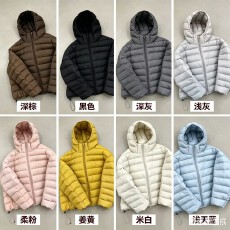 2026新款超好看轻薄排骨羽绒棉服女连帽短款保暖龟背冬季外套女