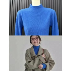 批发【官图特价~包芯纱 原版质量】2025秋冬克莱因蓝显白<b class='q'>针织</b>打底衫女