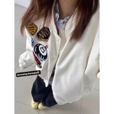 批发国潮美式高街字母刺绣夹棉棒球服男女秋冬季小众高街情侣<b class='q'>夹克</b>外套