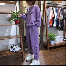 批发时尚套装春秋2026休闲女<b class='q'>百搭</b><b class='q'>运动服</b>夏季新款加大码胖mm遮肉两件套