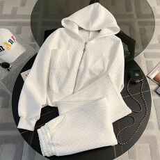 批发春秋季新款连帽卫衣阔腿裤两件套韩版宽松显瘦休闲时尚套装女潮