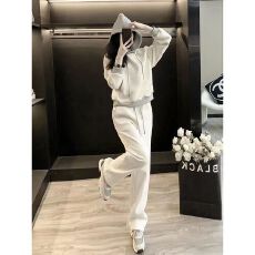 批发运动套装女2025新款秋季时尚网红气质宽松连帽卫衣卫裤休闲两件套