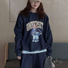 批发韩国2026秋<b class='q'>冬</b>时尚运动慵懒风卫衣卫裤套装女学生宽松休闲两件套