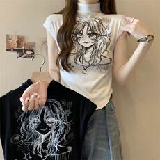 批发实拍 40支纯棉210克（92棉/8氨纶）印花<b class='q'>打底衫</b>女