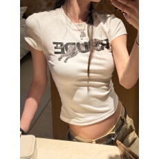 批发韩版纯棉常规正肩印花短袖<b class='q'>T</b><b class='q'>恤</b>