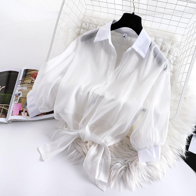 쉬폰 자외선 차단 의류 여성 여름 얇은 스타일 2026 새로운 보라색 오픈 가디건 외부 가져 가라. 작은 숄 경기 치마 재킷 셔츠