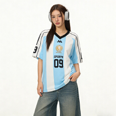 批发原版做工原版球衣面料面料复古条纹数字印花<b class='q'>短袖</b>T恤<b class='q'>男</b>女球