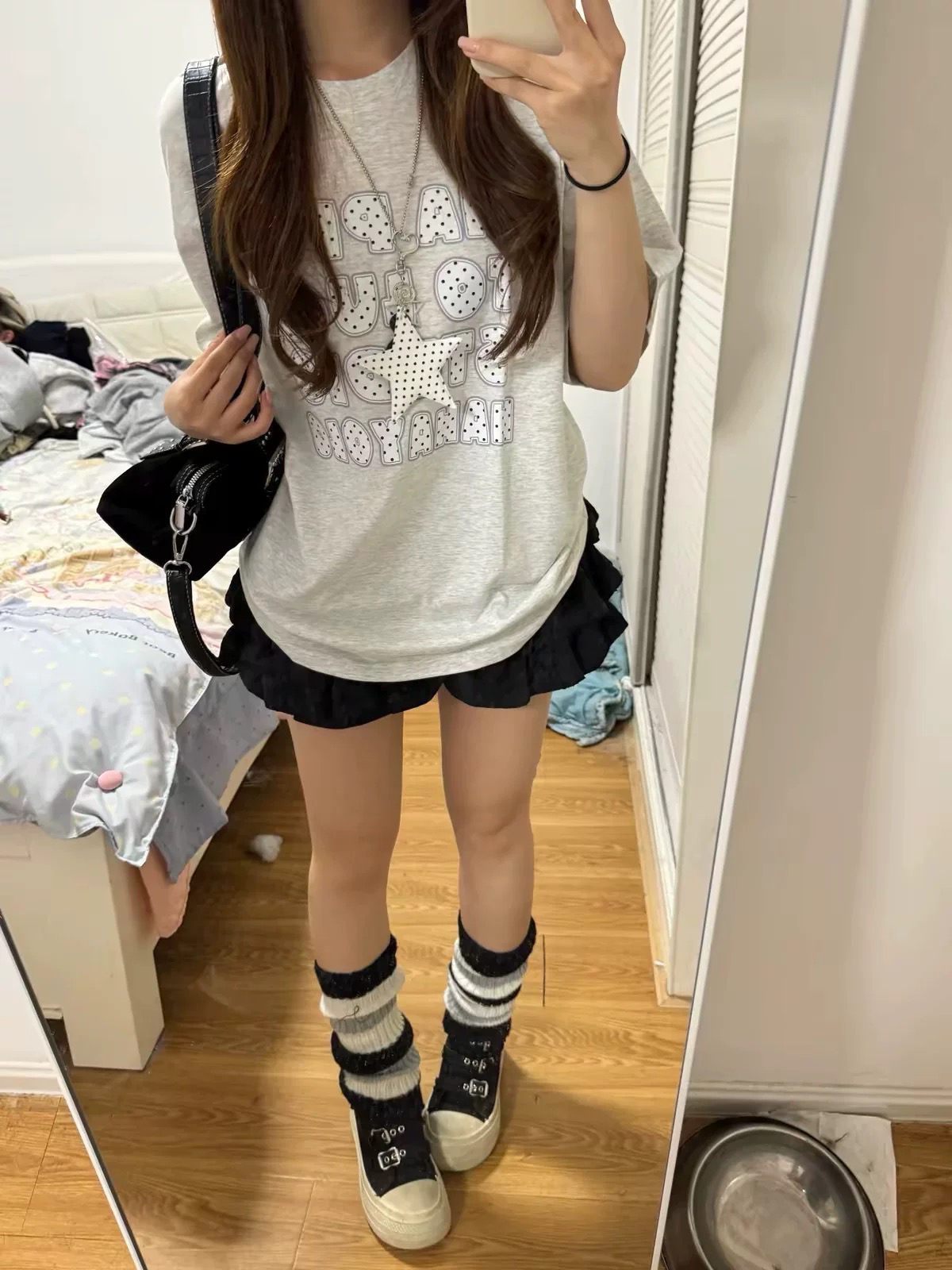 프린트 순면 220 그램 반팔 티셔츠