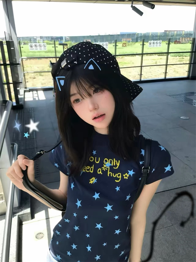 패치 네리 가게 천 40 순면 220 그램 반팔 티셔츠