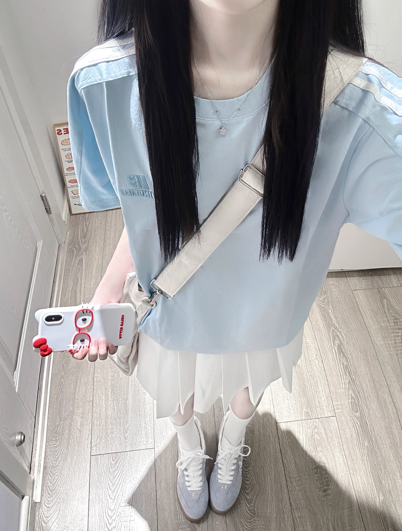 자수 패치 순면 220 그램 빗질하다 닫기 반팔 티셔츠 여성