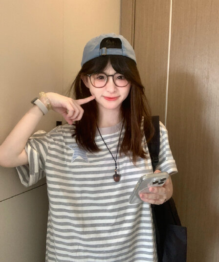 자수 패치 네리 가게 천 광저우 원본 원단 반팔 티셔츠 여성