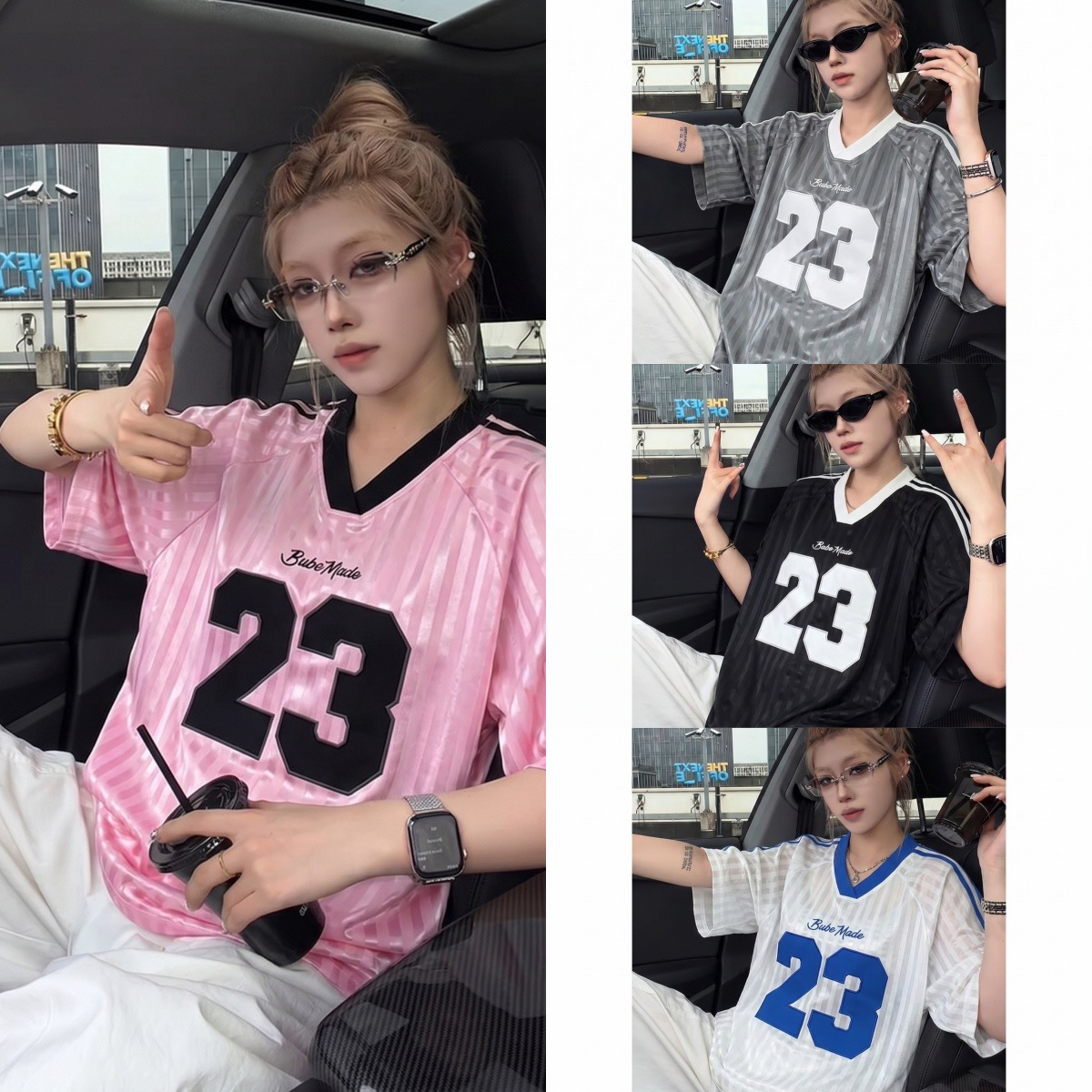 패치 자수 광저우 원본 원단 반팔 티셔츠 남녀 저지