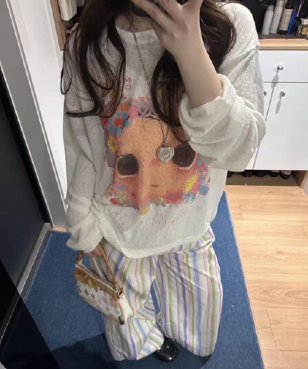 광저우 원본 눈꽃 면 전후 프린트