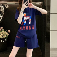 批发卡通小马印花短袖短裤套装女夏2026休闲<b class='q'>运动</b>两件套减龄<b class='q'>显瘦</b>