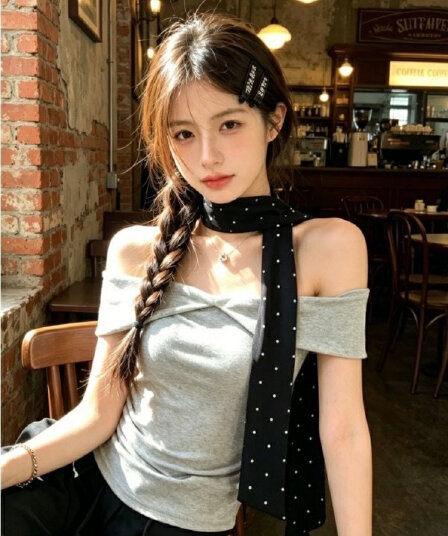 행침 목 넥타이 다용도 새로운 여름 몸매 가꾸기 섹시함 오프숄더 맨위