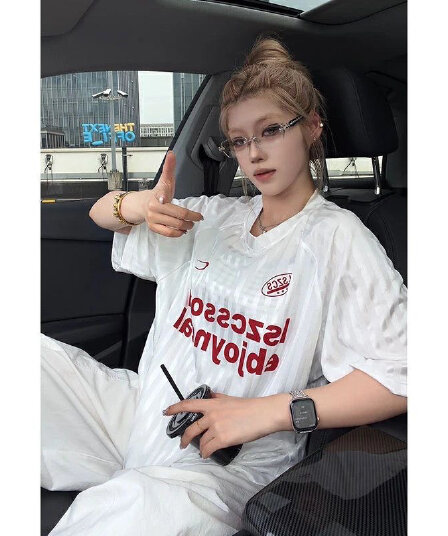 광저우 원단 반팔 티셔츠 여성