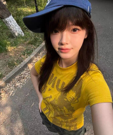 아메리칸 레트로 순면 긍정적 인 어깨 라운드 넥 프린트 반팔 티셔츠