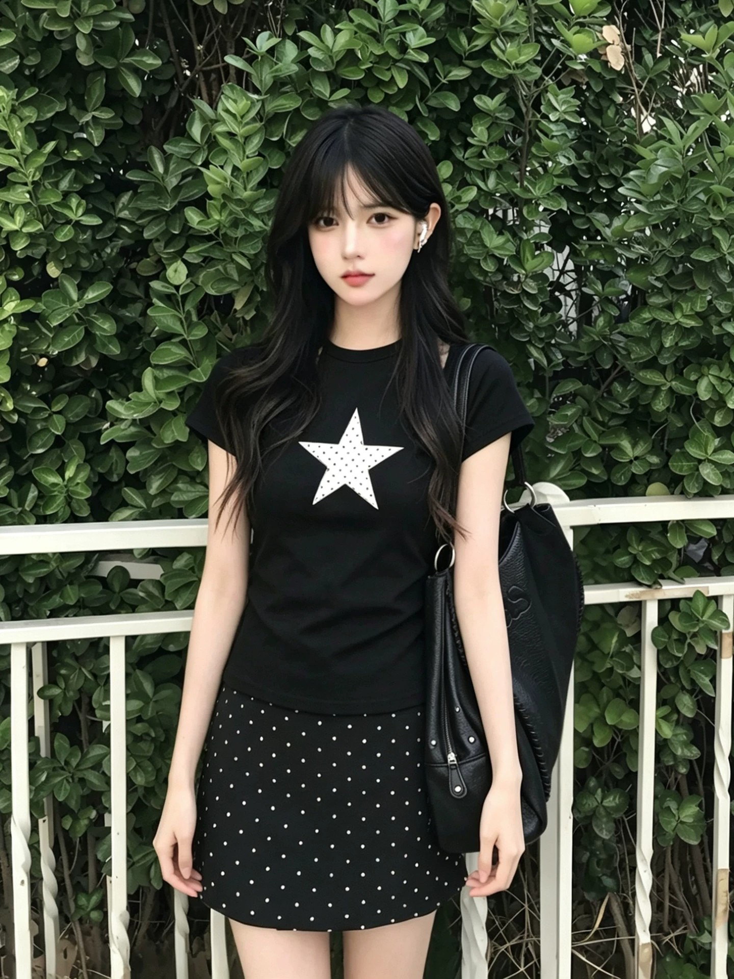 아메리칸 레트로 순면 긍정적 인 어깨 라운드 넥 프린트 반팔 티셔츠