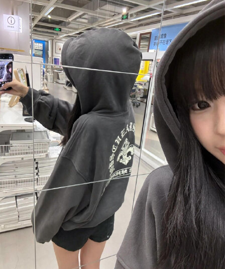 광저우 순수한 Mianhua 면 복합 얇은 스타일 털이 있는 정면 자수 루즈핏 웨이