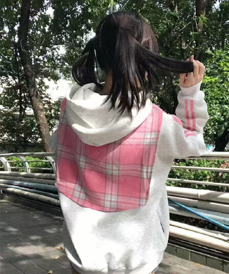 좋은 품질 원본 솜씨 광저우 체크무늬 숄 순수한 Mianhua 면 복합 후드 티 스웨터