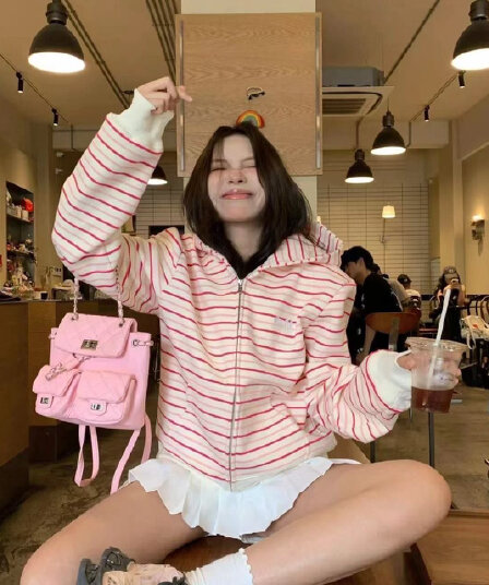 얇은 스타일 털이 있는 자수 순수한 Mianhua 면 복합 후드티 여성