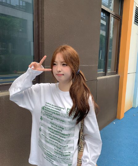 200그램 순면 이후 패키지 칼라 아메리칸 레트로 루즈핏 긴팔 화이트 티셔츠 여성 봄 가을 디자인 센스 맨위