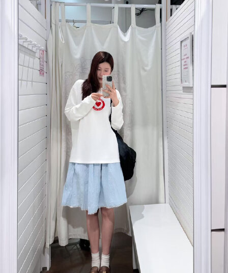 높은 품질 순면 200그램 21 빗질하다 정밀 프린트 가을 루즈핏 긴팔 티셔츠 여성