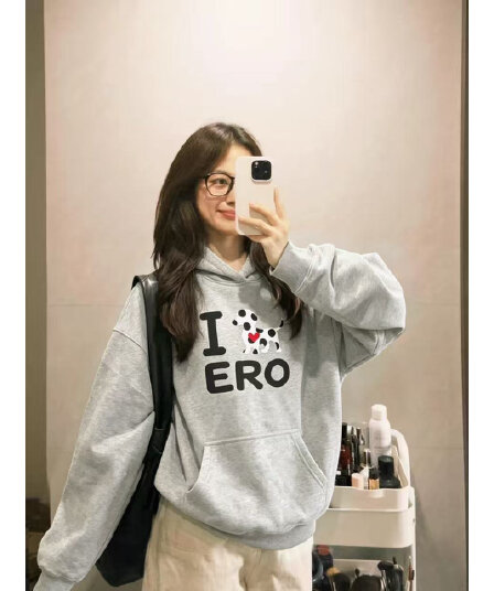 후아 면 복합 얇은 스타일 320 그램 털이 있는 420g 느낌 프린트 없음 모자 로프 후드 티 스웨터