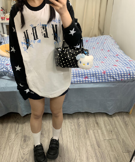 원본 솜씨 프린트 광저우 스트라이프 원본 원단 긴팔 여성