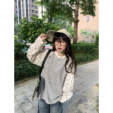 65/35华夫格 压珠上衣
