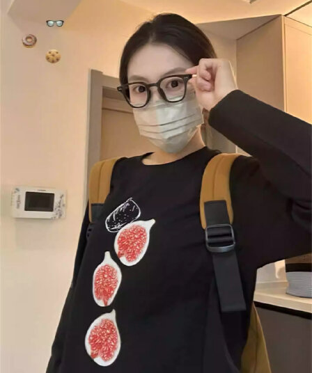 높은 품질 순면 200그램 21 빗질하다 정밀 프린트 가을 루즈핏 긴팔 티셔츠 여성