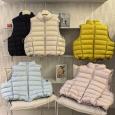 批发轻薄排骨羽绒棉马甲女短款2026秋<b class='q'>冬</b>新款韩版宽松立领超好看背心