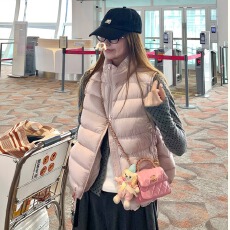 批发冬日小暖包轻薄排骨羽绒棉马甲女短款2026秋冬<b class='q'>新款</b>韩版立领背心