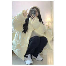 批发东大门韩版牛角扣小个子羽绒棉服女短款纯色棉衣<b class='q'>甜美</b>面包服外套