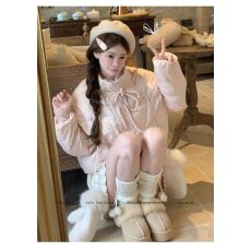 批发THETURE 甜系暖包羽绒服女冬季短款2025新款独特超好看面包服外套