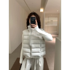 批发超好看冬装黑色高领羽绒棉袄马甲女秋冬小个子短款夹棉棉服厚外套