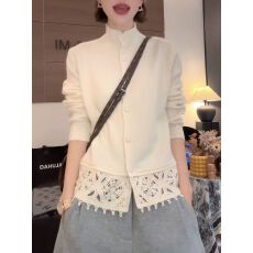 批发灰色半高领<b class='q'>镂空</b>毛衣开<b class='q'>衫</b>女秋冬针织打底<b class='q'>衫</b>新款韩系减龄上衣3992