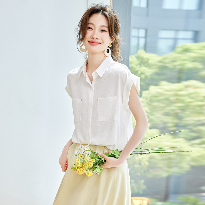 2026 여름 새로운 반팔 여성 셔츠 여름 순면 얇은 셔츠 디자인 센스 작은 대중 프랑스식 Feifei 소매 맨위