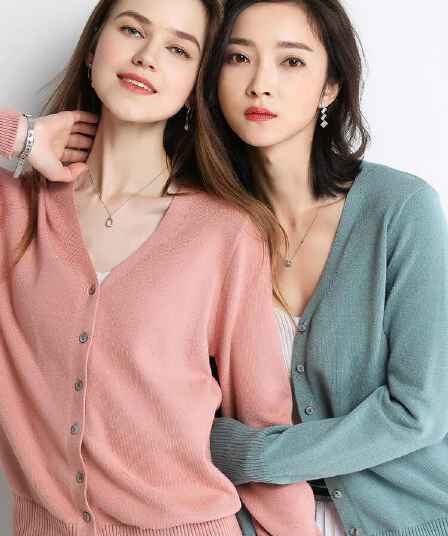 단색 카디건 코트 여성 뜨개질 외부 가져 가라. 쇼트 스타일 V넥 봄 가을 캐주얼 스웨터 루즈핏 검정색 긴팔 맨위 트렌디