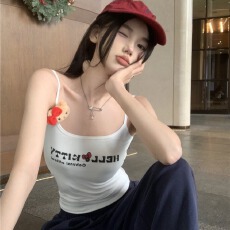 批发美式字母运动吊带背心女夏内搭美背<b class='q'>文胸</b>一体外穿辣妹<b class='q'>抹胸</b>上衣