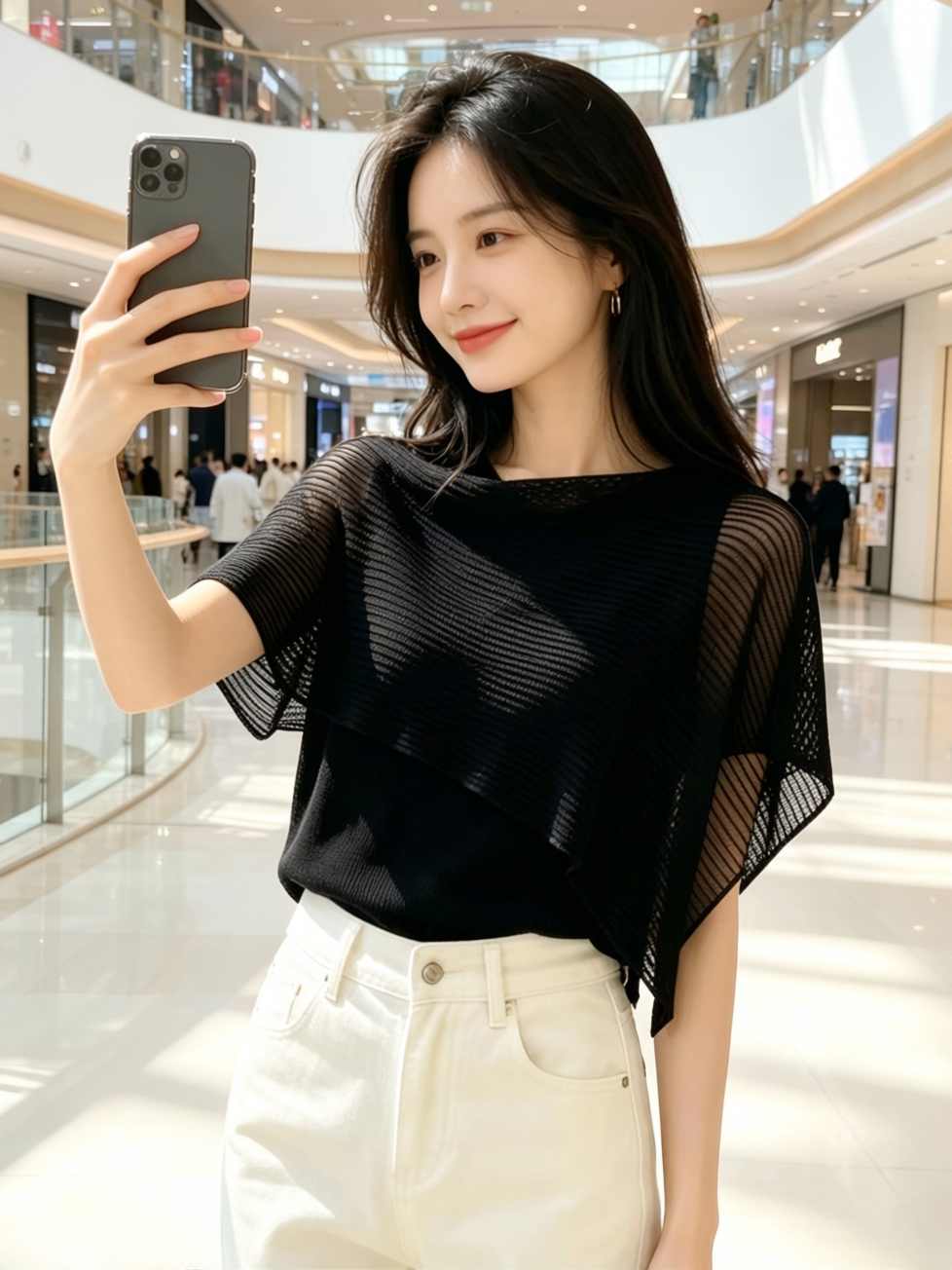 페이크 레이어드 숄 얼음 실크 태양 보호 셔츠 티셔츠 여성 얇은 스타일 여름 빅 사이즈 지방 mm 슬림해 보이는 고급 디자인 센스 맨위