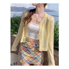 批发冰丝针织防晒开衫女夏季轻薄款空调小披肩外搭<b class='q'>罩衫</b>坎肩薄纱短外套