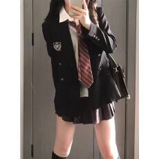 批发花千猪原创圣研高西装学院风jk制服三粒扣多色西服百搭外套