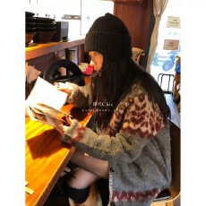 批发<b class='q'>冬</b>季新款纯色翻领系带蝴蝶结针织开衫女时尚百搭毛衣潮