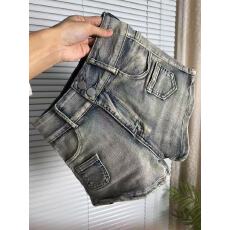 批发美式辣妹低腰<b class='q'>牛仔</b>超<b class='q'>短裤</b>女夏季修身显瘦包臀热裤复古浅色直筒裤子