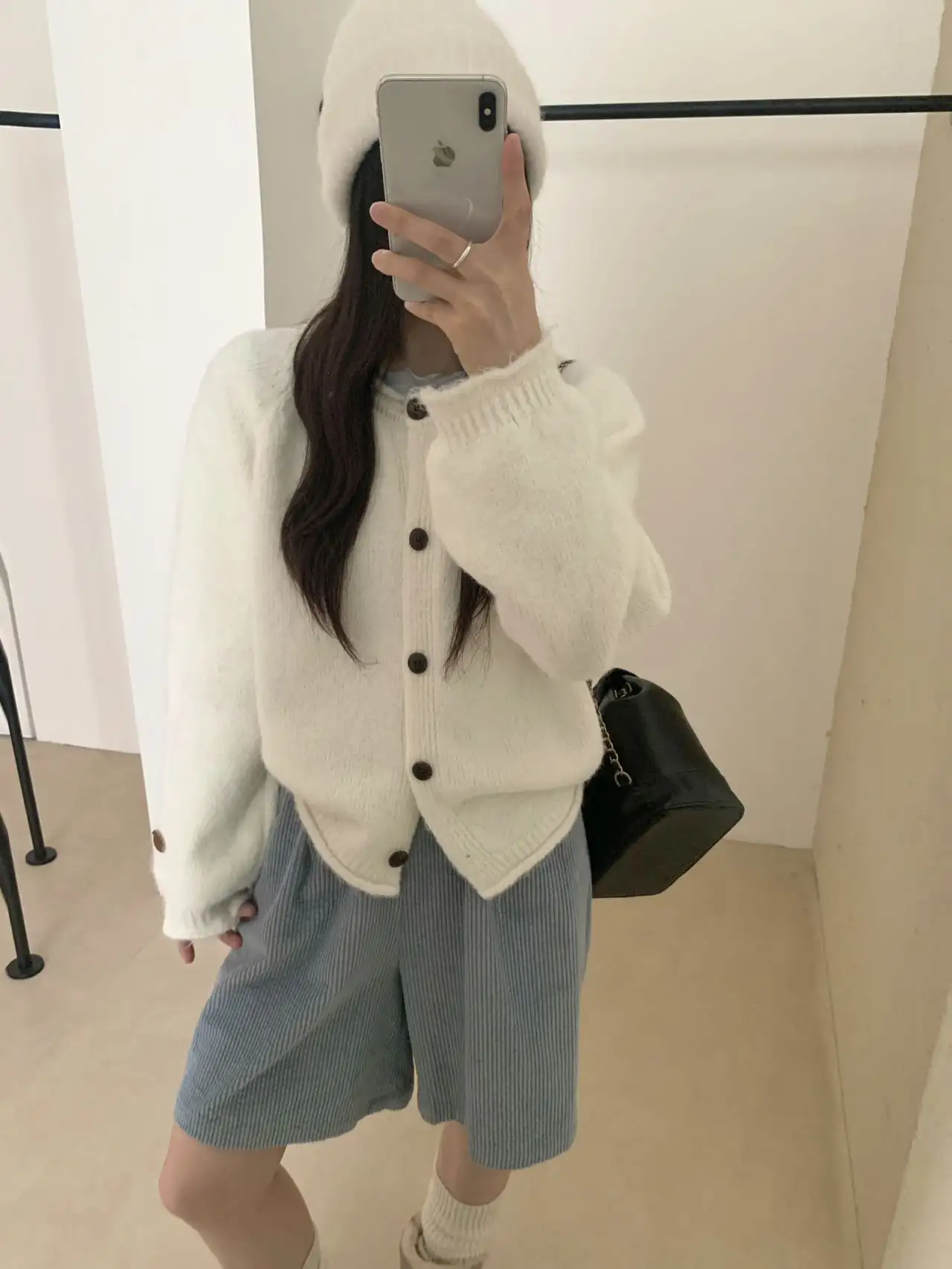 한국인기 핑크 니트 가디건 상세 이미지 2