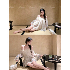批发不吃水蜜桃一花糖漫屿原创设计田园甜妹风法式连衣裙2026新款夏