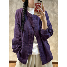 批发有货2026<b class='q'>婴儿</b>棉纯棉非实拍素雅复古改良中式盘扣高级感开衫<b class='q'>上衣</b>